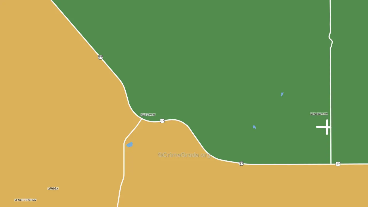 Windham, MT Map of Assault Rates