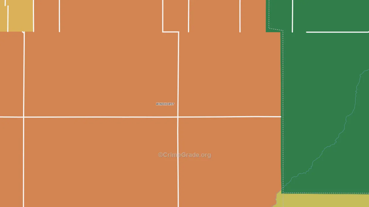 Windhorst, KS Map of Assault Rates