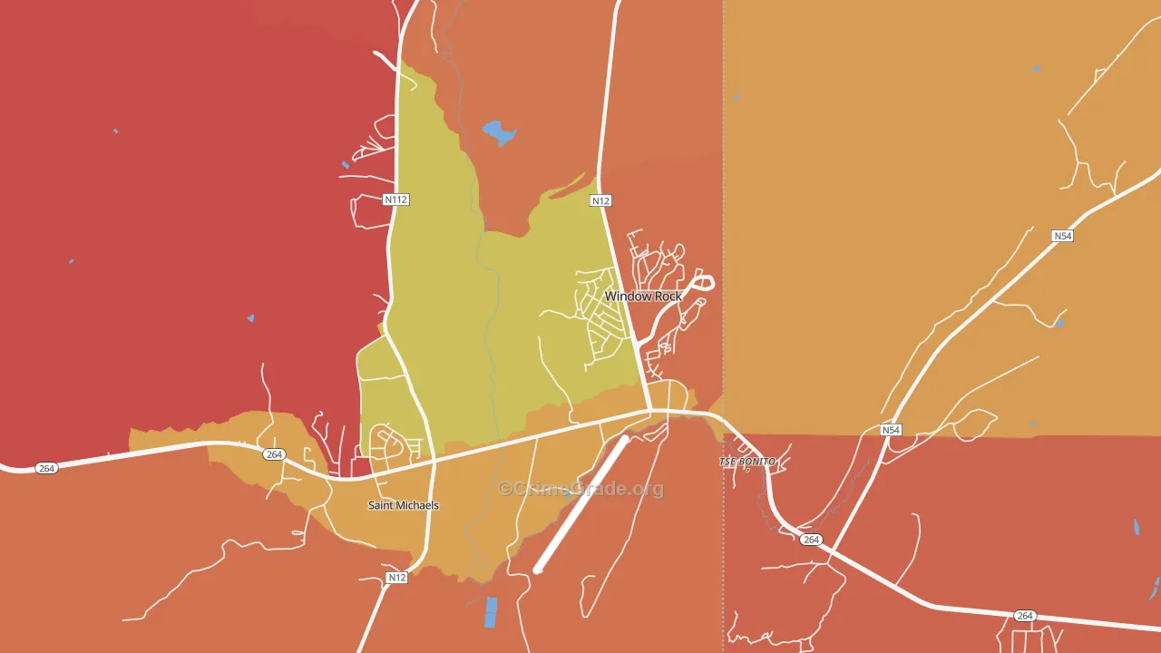 Window Rock, AZ Map of Assault Rates