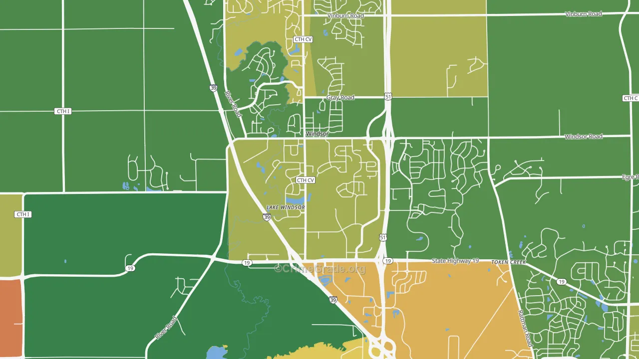 Windsor, WI Map of Assault Rates