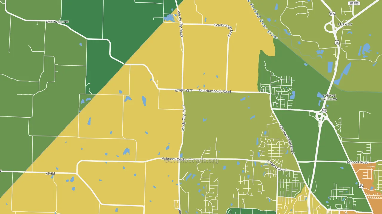 Windy City, TN Map of Assault Rates