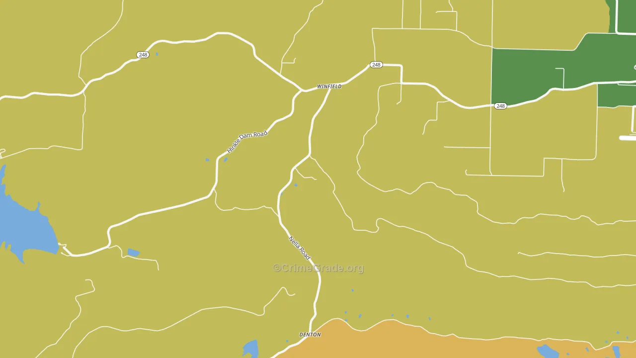 Winfield, AR Map of Assault Rates