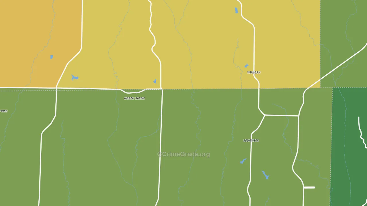 Winigan, MO Map of Assault Rates