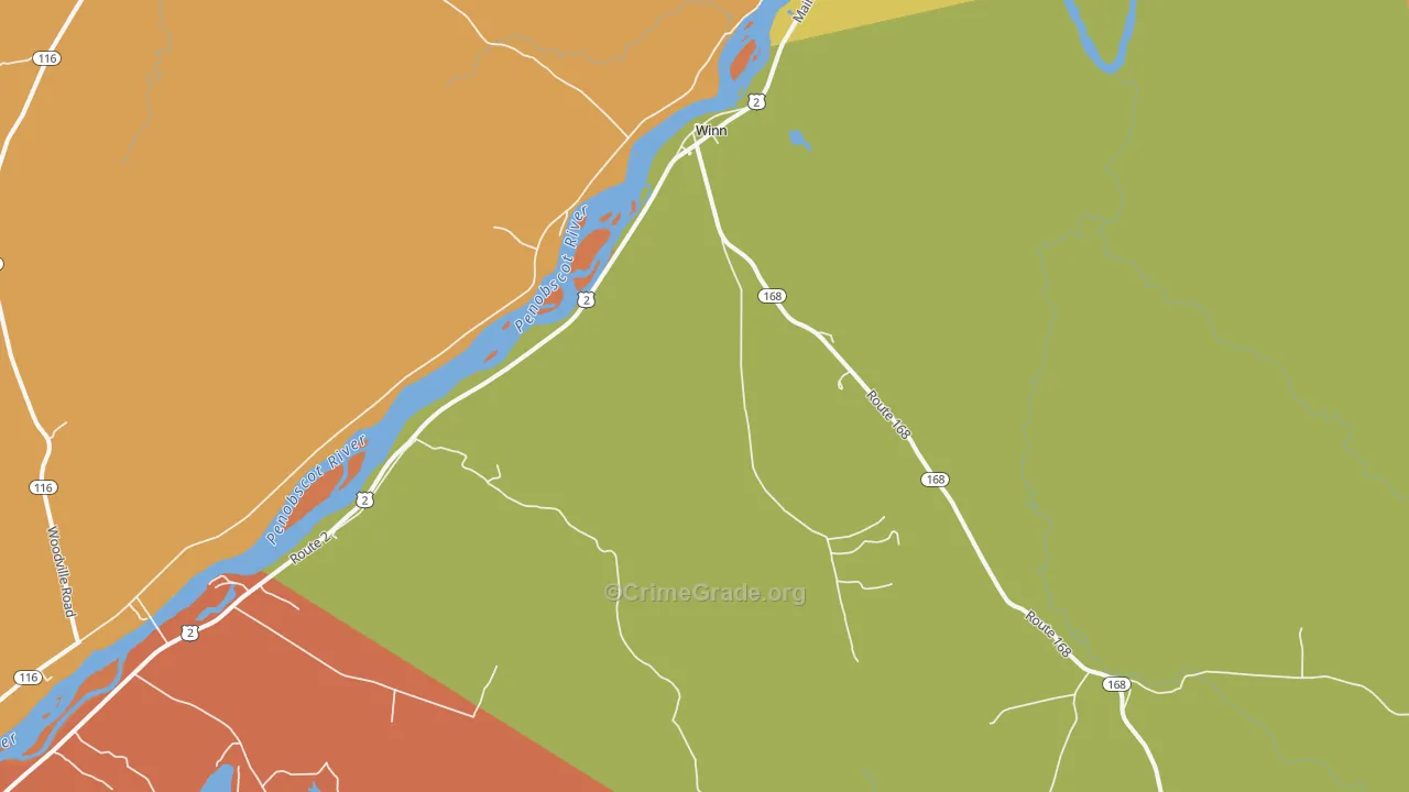Winn, ME Map of Assault Rates