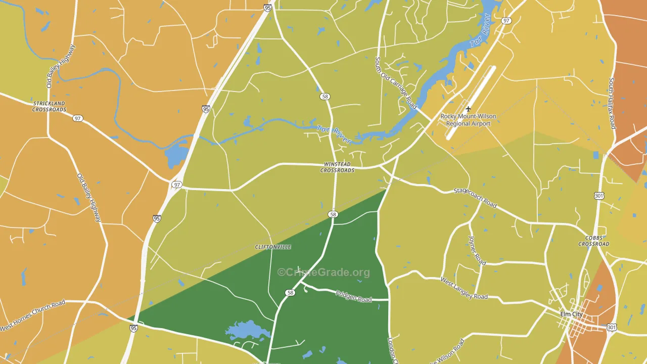 Winstead Crossroads, NC Map of Assault Rates