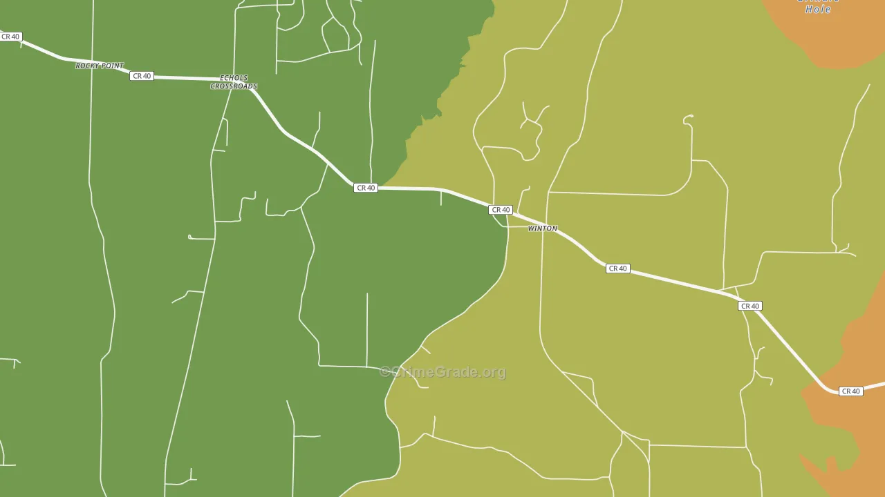 Winton, AL Map of Assault Rates