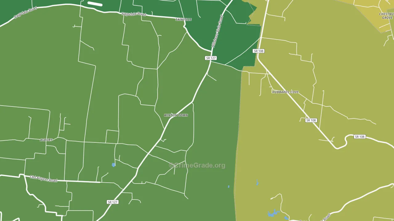 Winton Town, TN Map of Assault Rates
