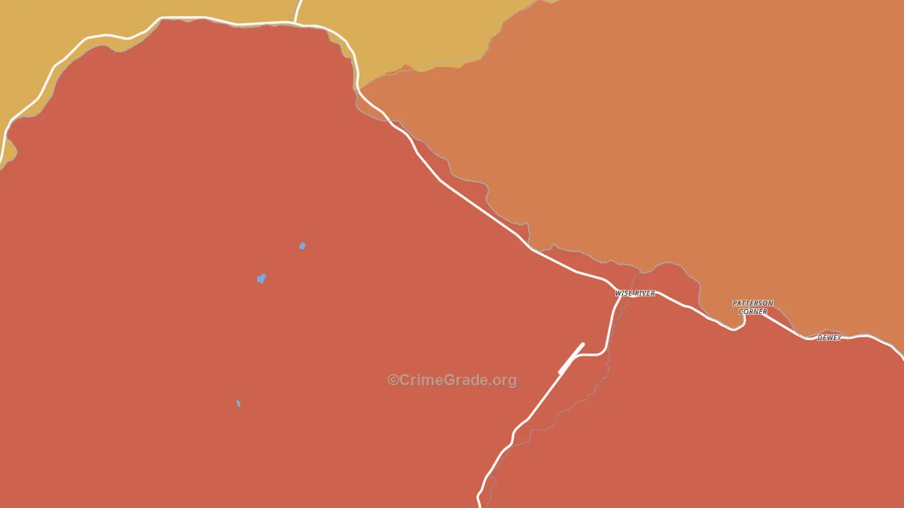 Wise River, MT Map of Assault Rates