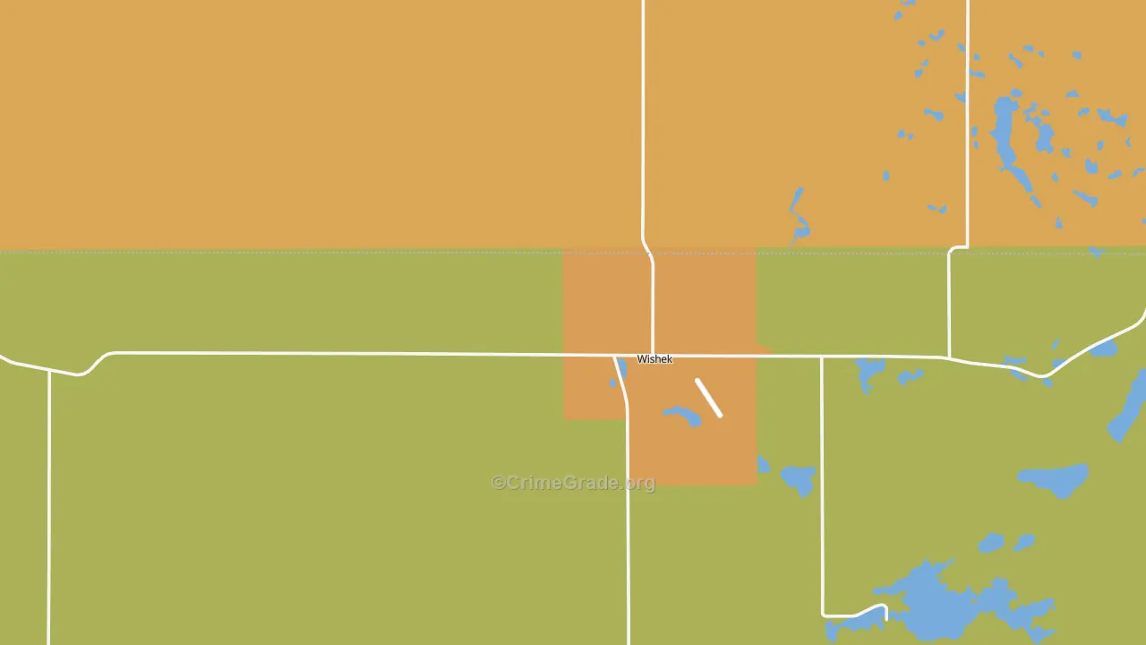 Wishek, ND Map of Assault Rates