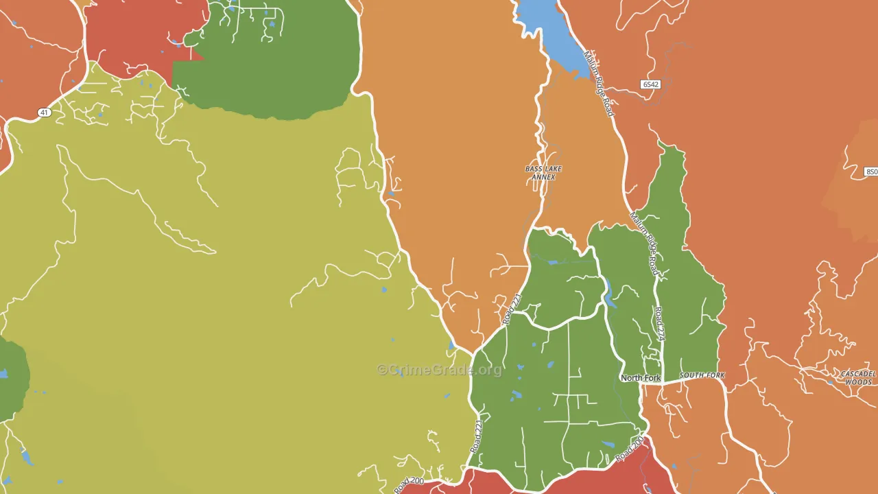 Wishon, CA Map of Assault Rates