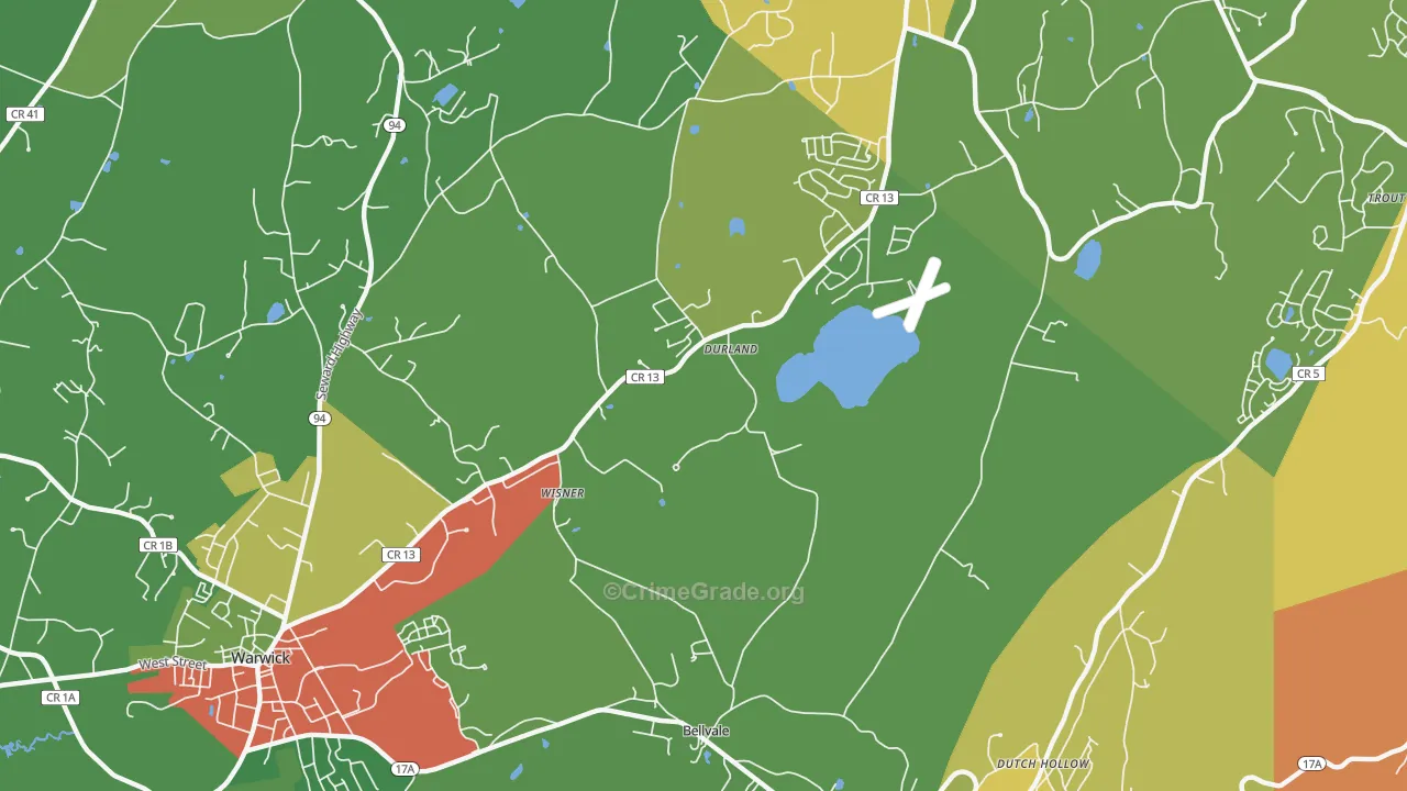 Wisner, NY Map of Assault Rates