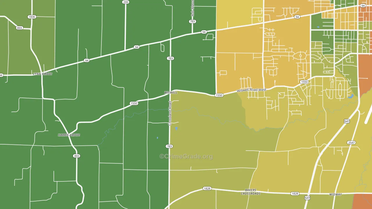 Wiswell, KY Map of Assault Rates