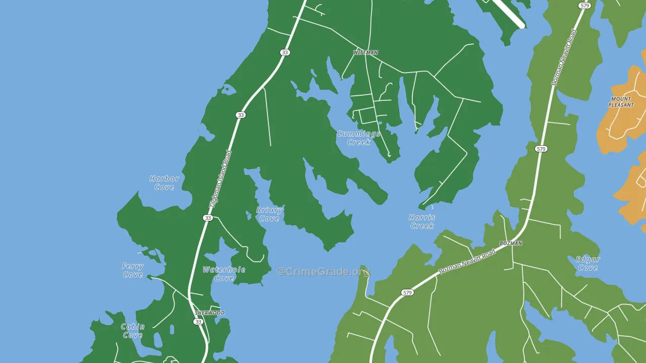 Wittman, MD Map of Assault Rates