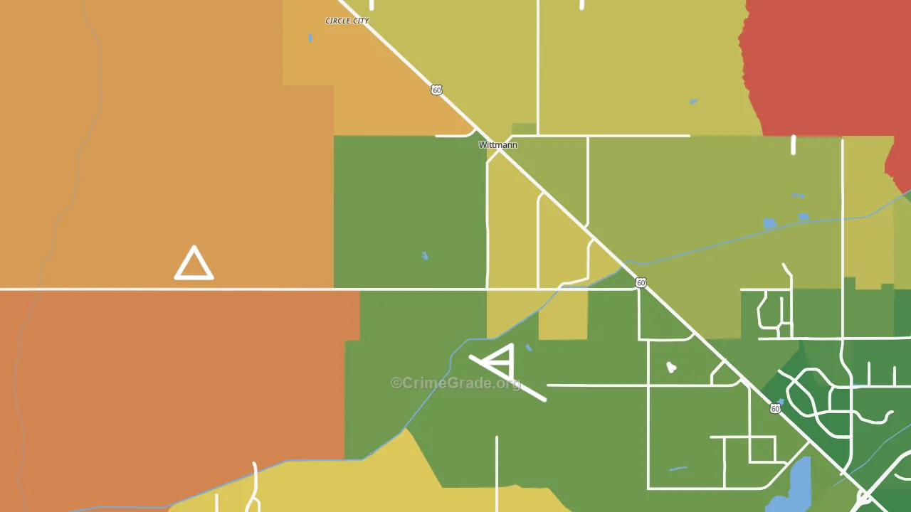 Wittmann, AZ Map of Assault Rates