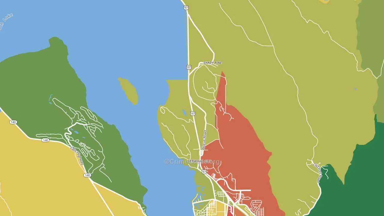 Wocus, OR Map of Assault Rates