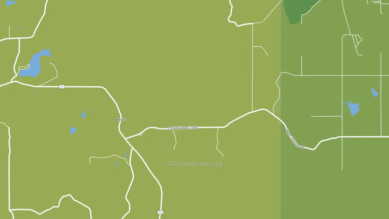 Wolco, OK Map of Assault Rates