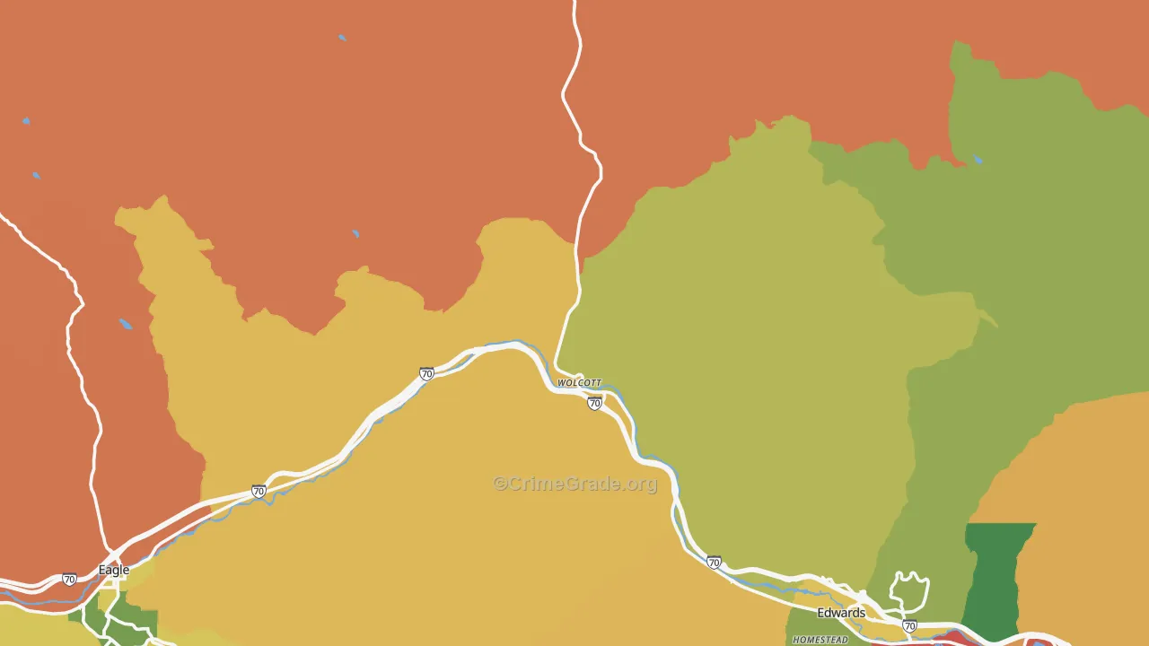Wolcott, CO Map of Assault Rates