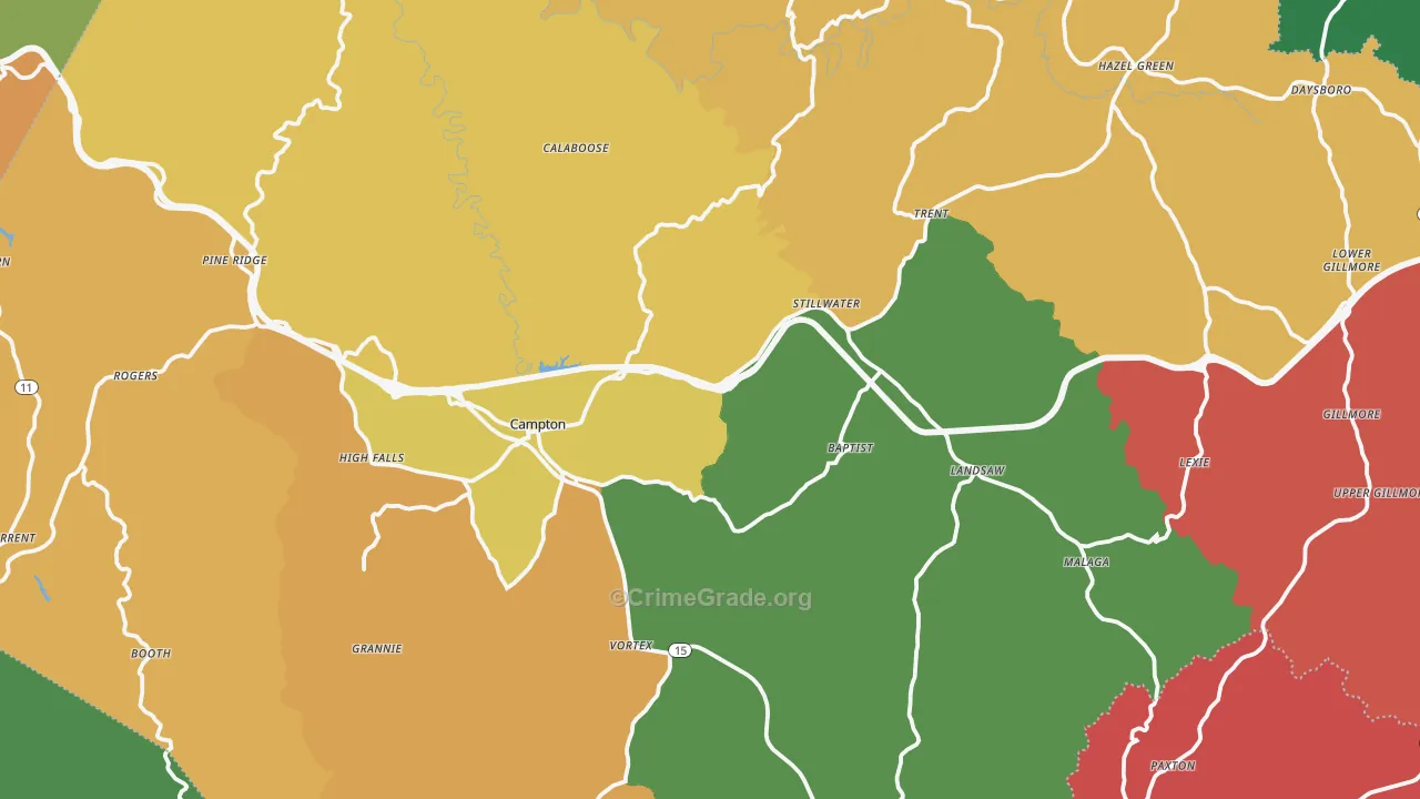 Wolfe County, KY Map of Assault Rates