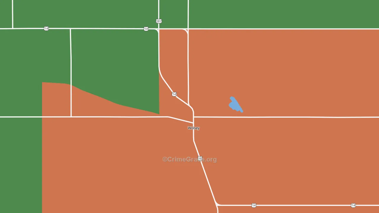 Wolsey, SD Map of Assault Rates
