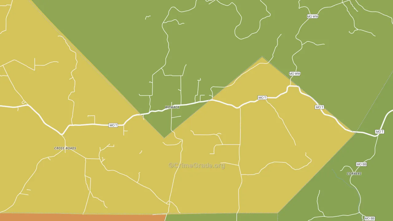 Womack, MO Map of Assault Rates