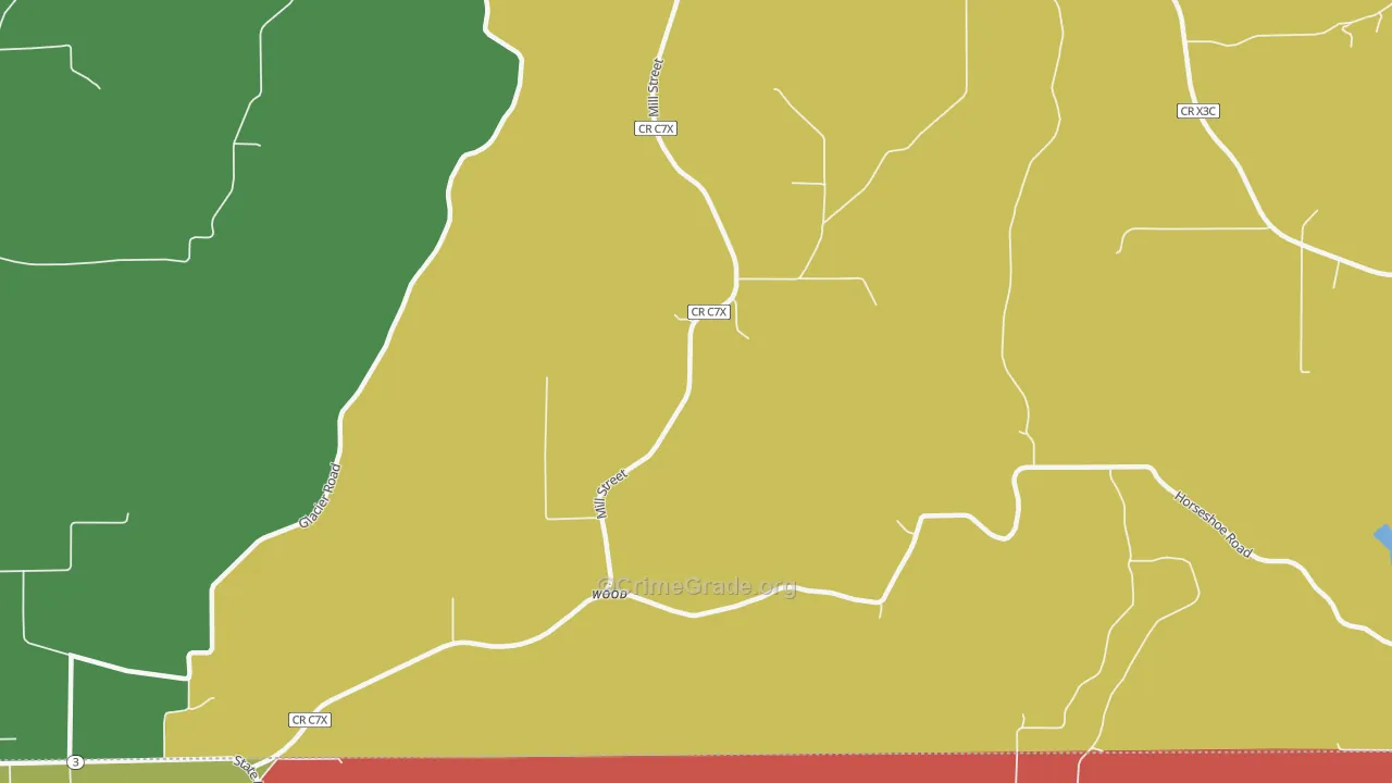Wood, IA Map of Assault Rates