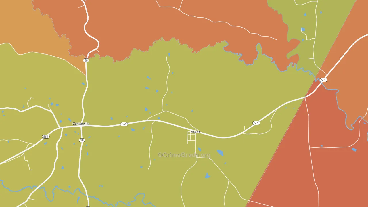 Wood, NC Map of Assault Rates