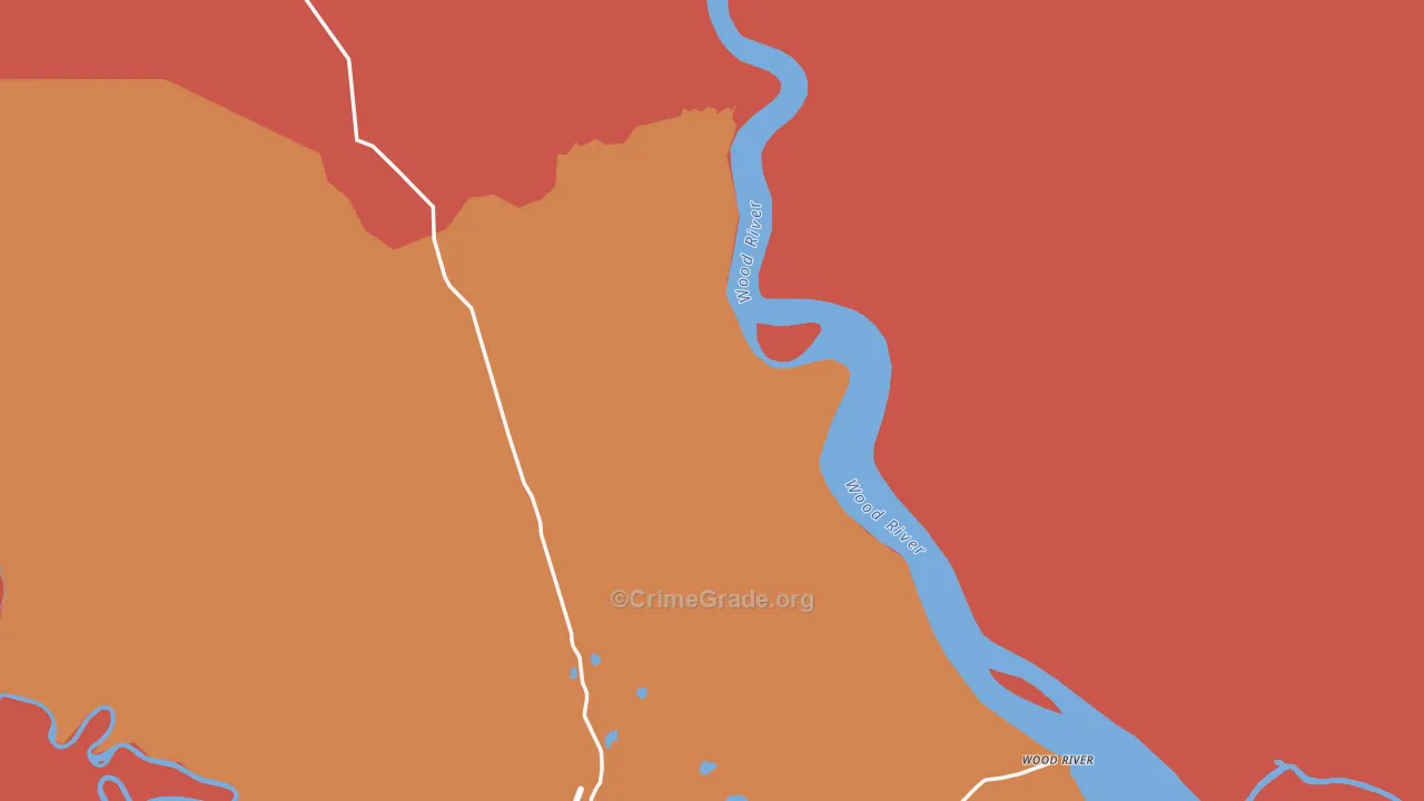 Wood River, AK Map of Assault Rates