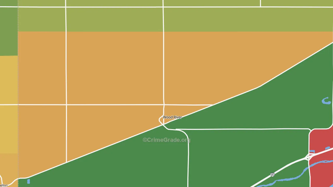 Wood River, NE Map of Assault Rates