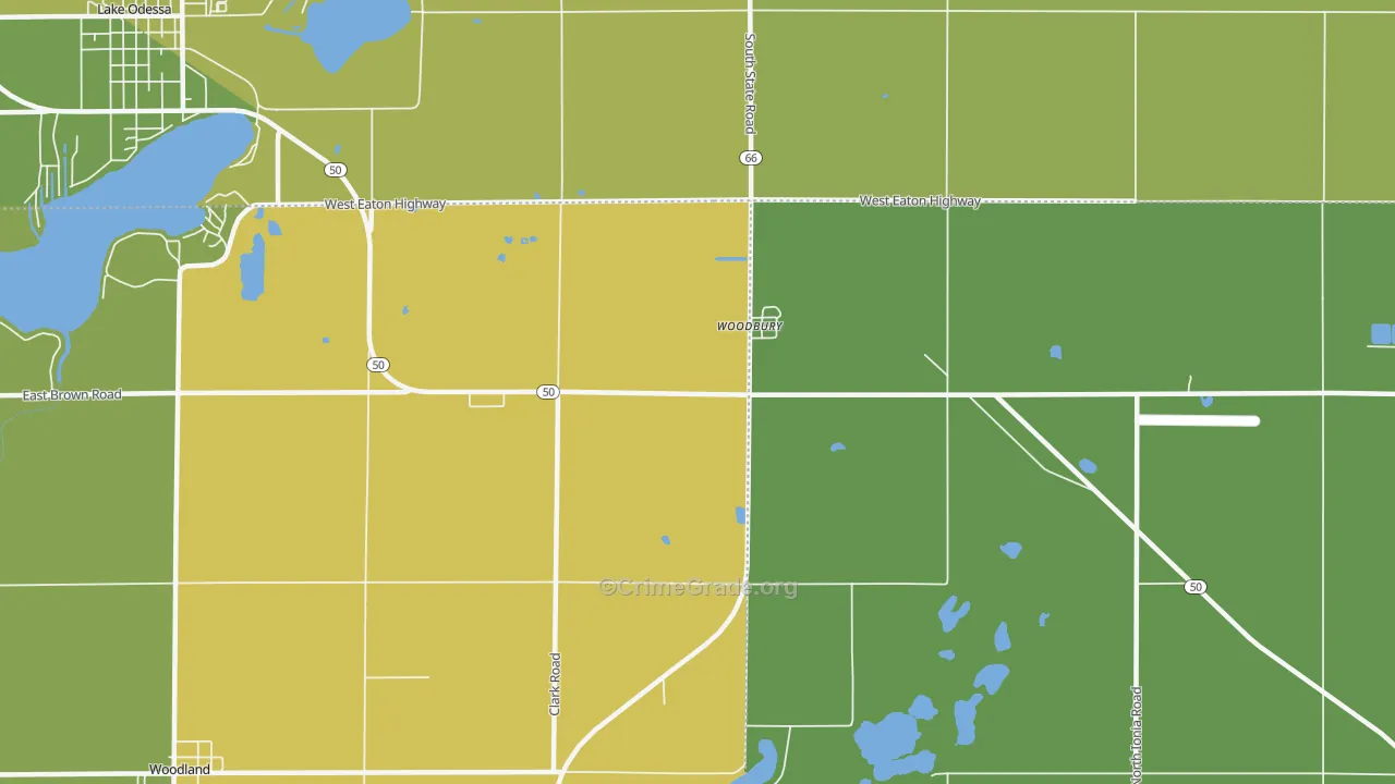 Woodbury, MI Map of Assault Rates