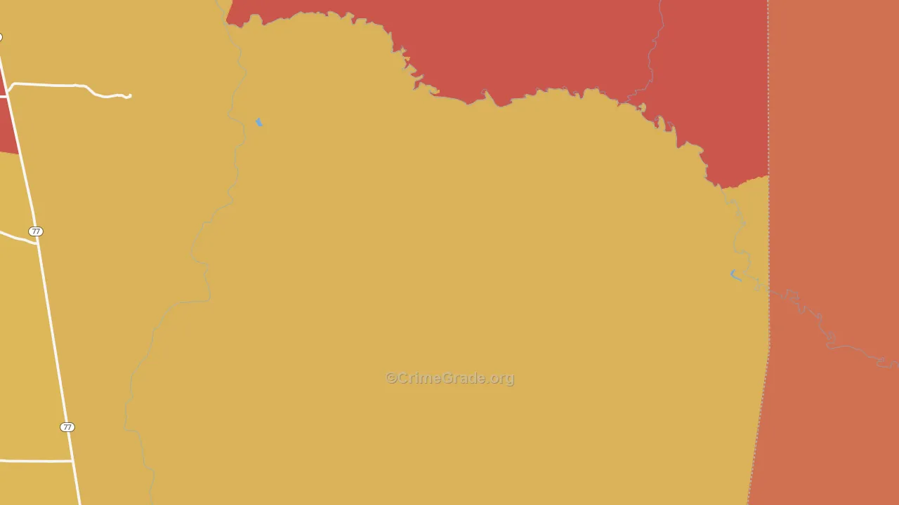 Woodruff, AZ Map of Assault Rates