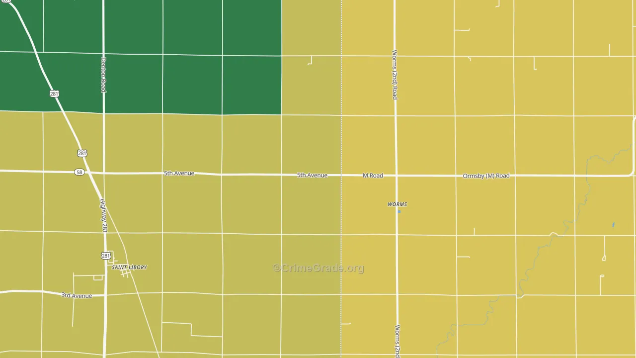 Worms, NE Map of Assault Rates