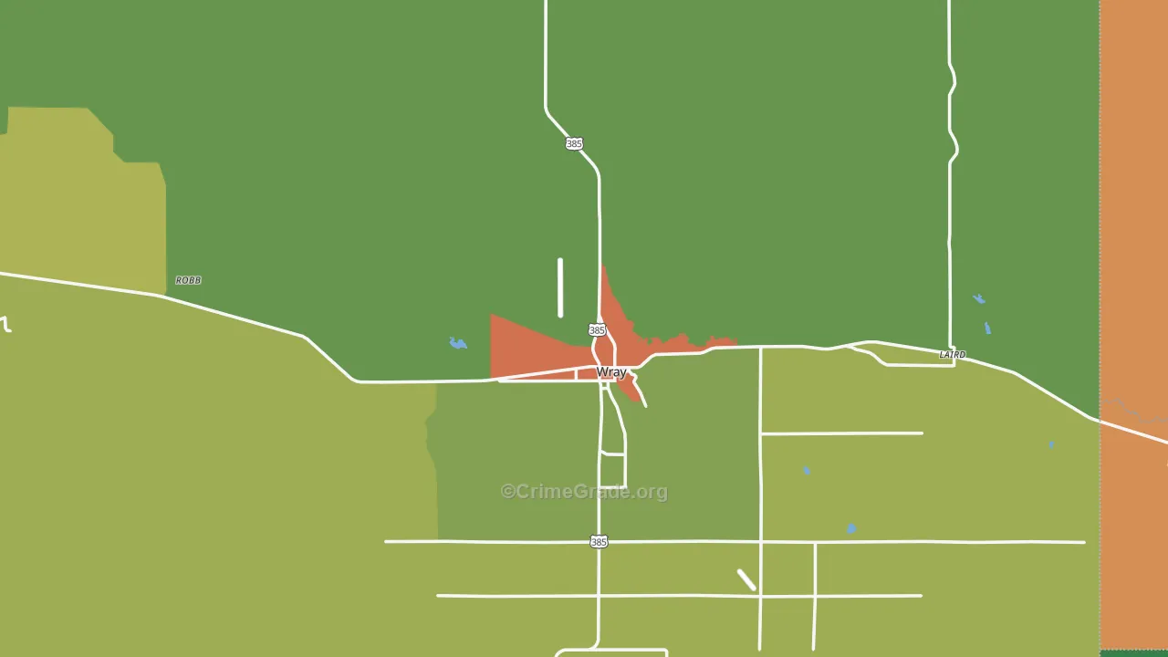 Wray, CO Map of Assault Rates