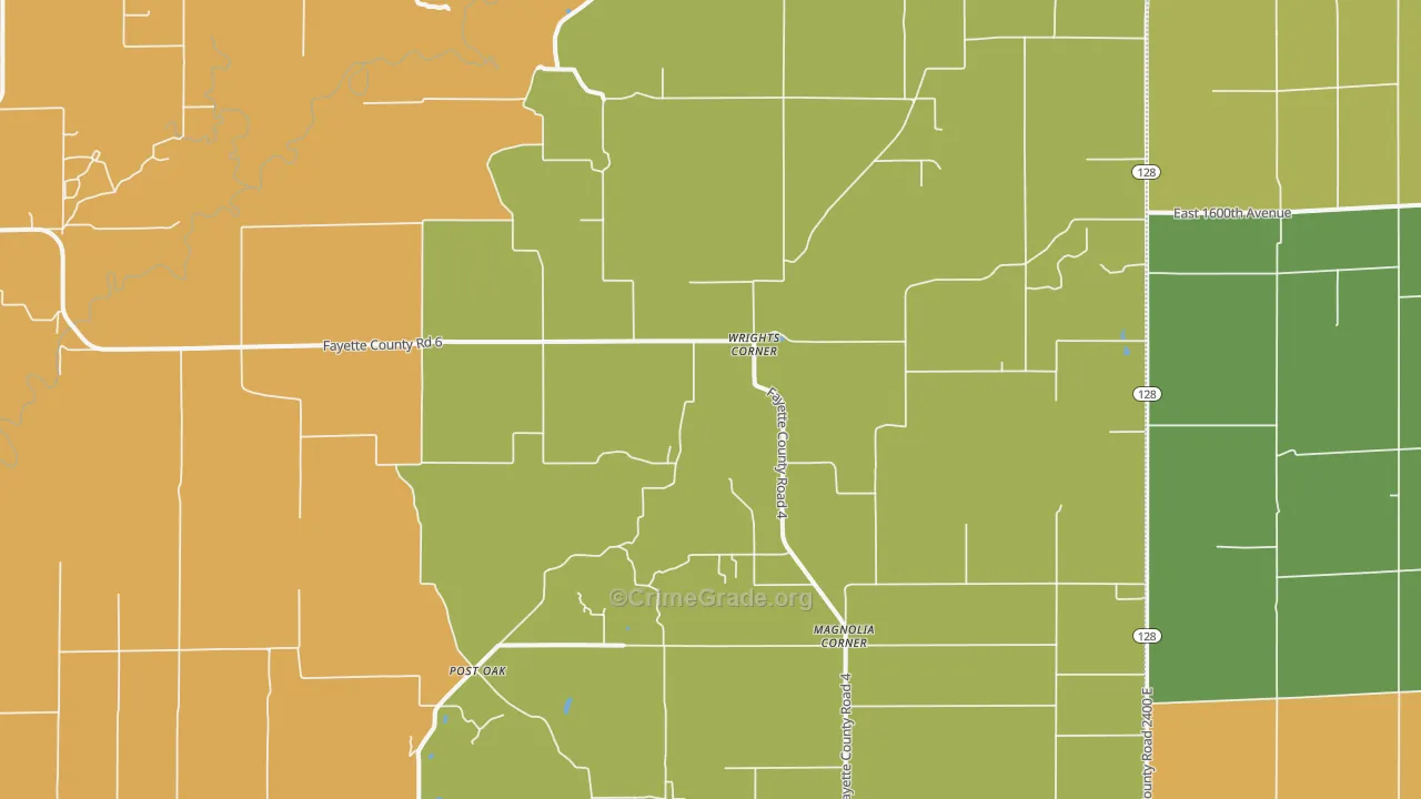 Wrights Corner, IL Map of Assault Rates