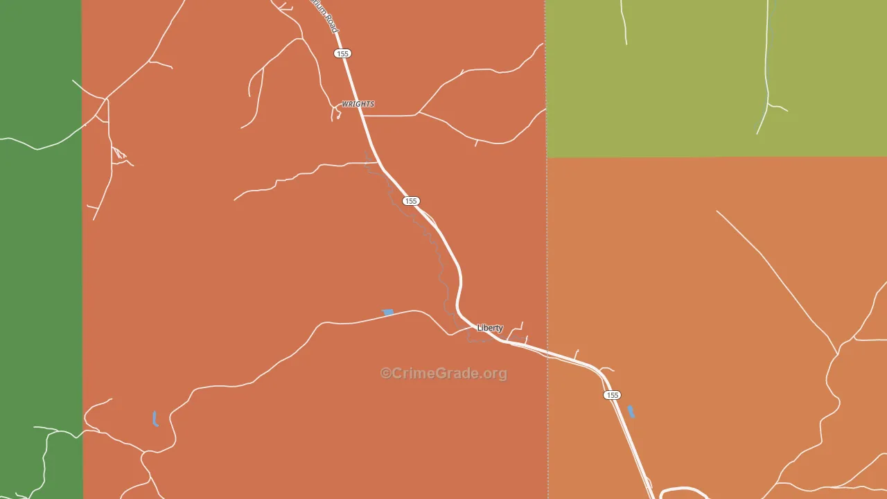 Wrights, PA Map of Assault Rates
