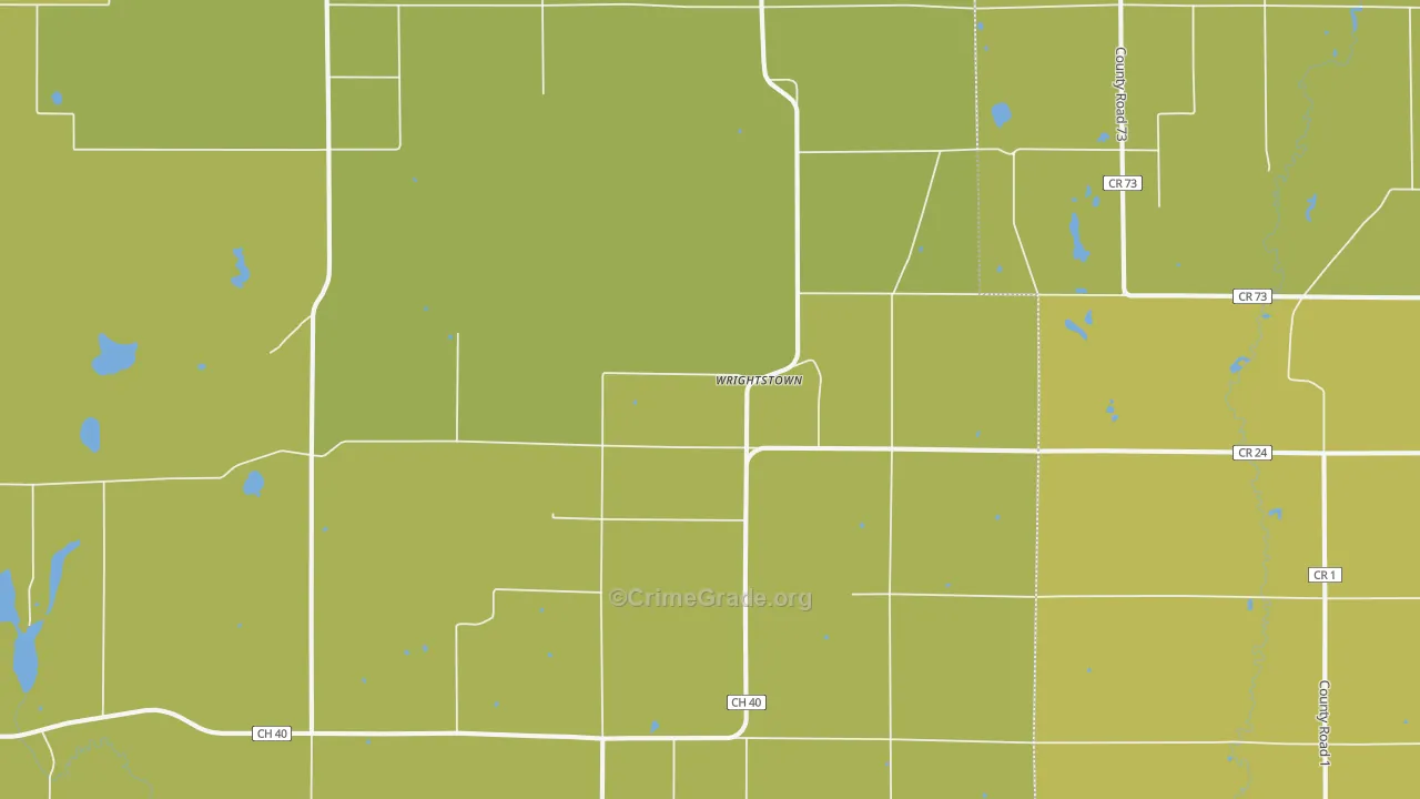 Wrightstown, MN Map of Assault Rates