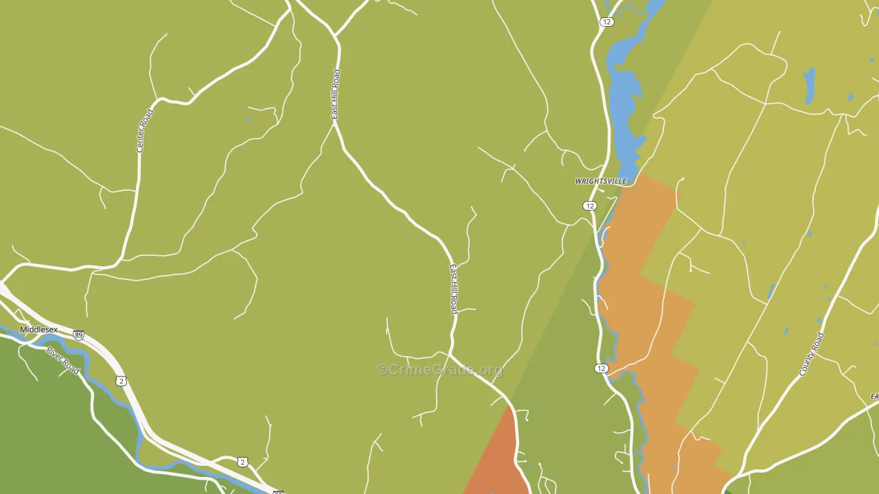 Wrightsville, VT Map of Assault Rates