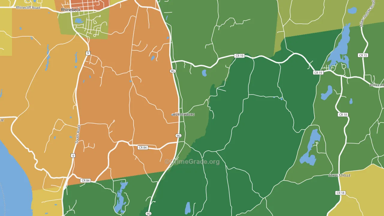 Wurtemburg, NY Map of Assault Rates