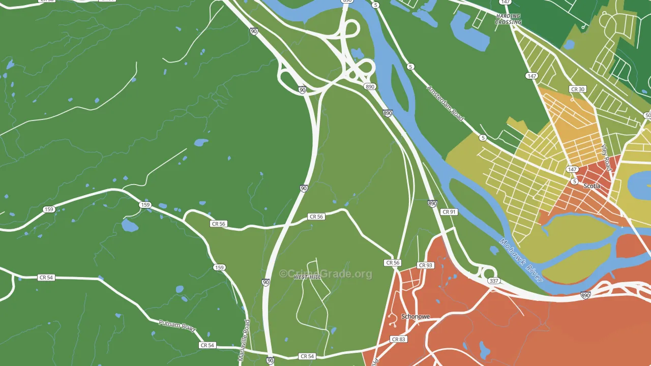 Wyatts, NY Map of Assault Rates