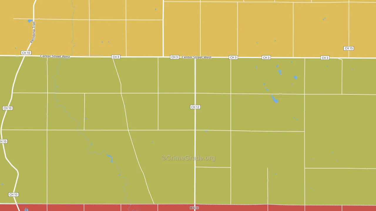 Wylie, MN Map of Assault Rates