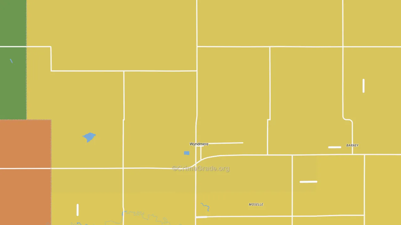 Wyndmere, ND Map of Assault Rates