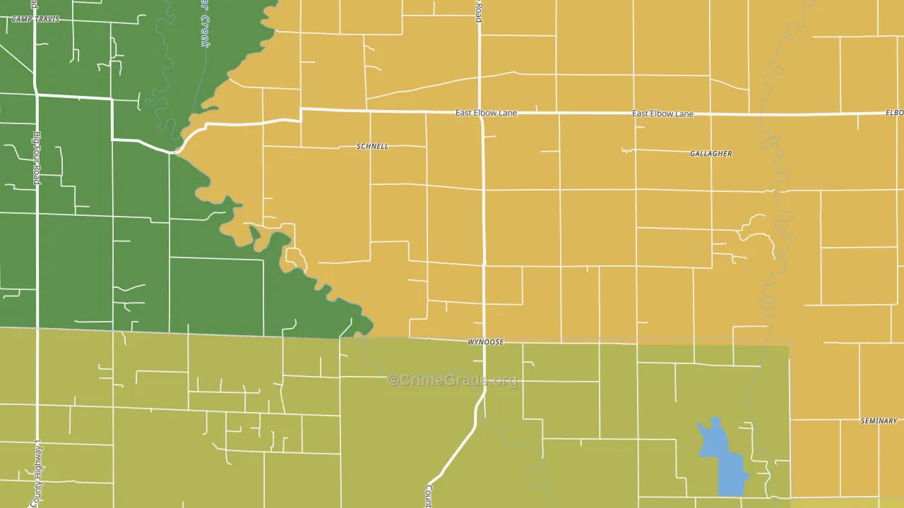 Wynoose, IL Map of Assault Rates
