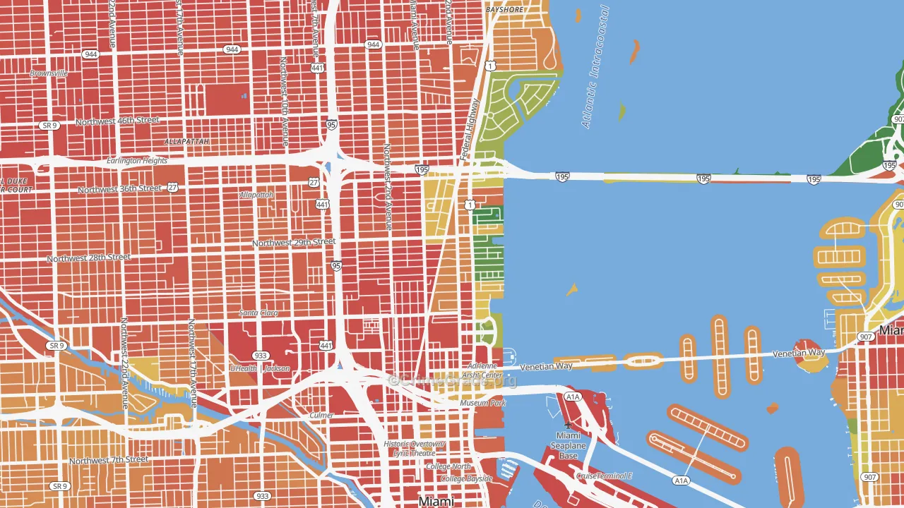 Wynwood, Miami, FL Map of Assault Rates