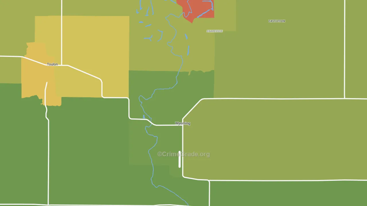 Wyoming, IL Map of Assault Rates