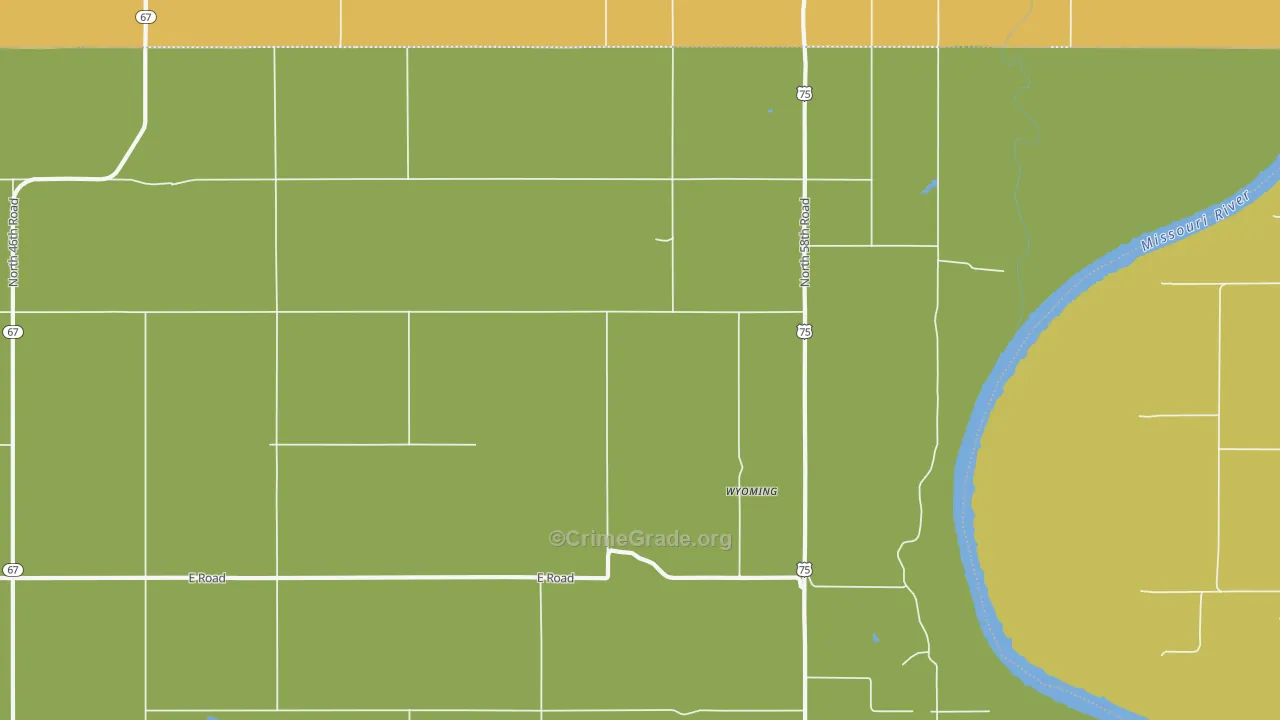 Wyoming, NE Map of Assault Rates