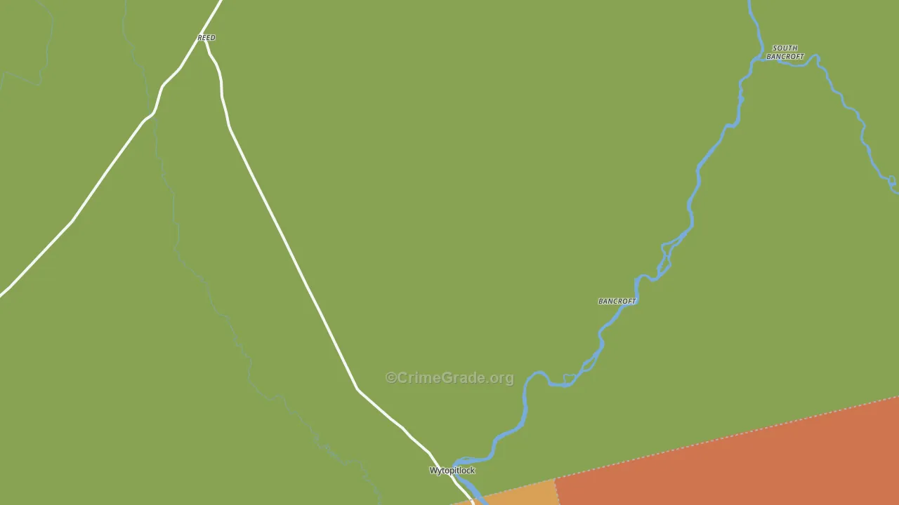 Wytopitlock, ME Map of Assault Rates