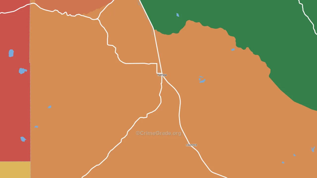 Yampa, CO Map of Assault Rates