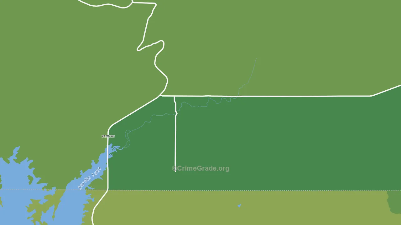 Yanush, OK Map of Assault Rates
