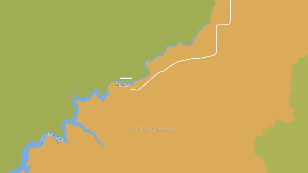 Yellowtail, MT Map of Assault Rates