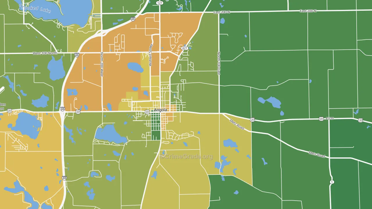 York, IN Map of Assault Rates