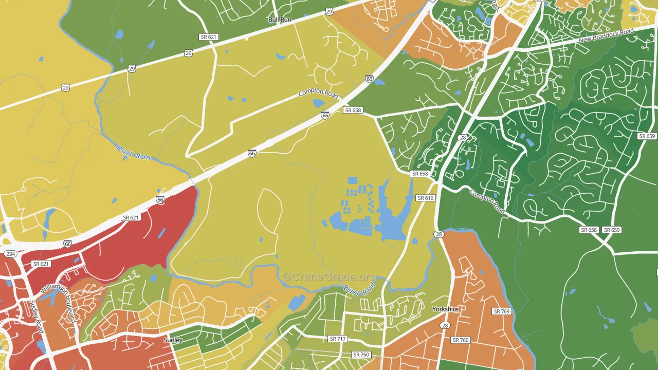 Yorkshire Park, VA Map of Assault Rates